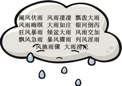 雨大|形容雨大的成語